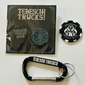NEW! Tedeschi Trucks Band Carabiner and Enamel
Pin Set & Collectible Poker Chip